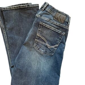 Buckle Men's Dark Blue Bootcut Jeans